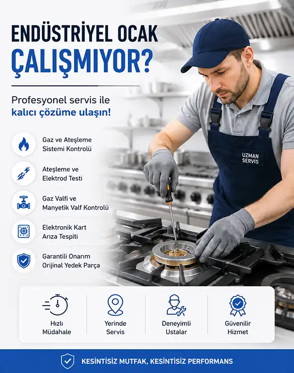 Endüstriyel Ocak Çalışmıyor Sorunu Neden Oluşur