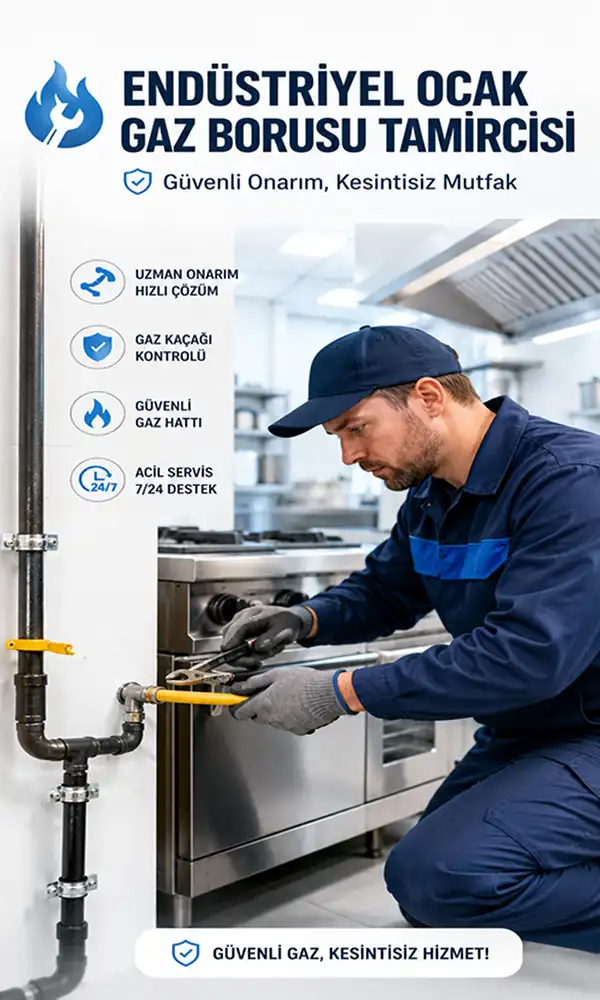 Endüstriyel Ocak Gaz Hortumu Tamircisi