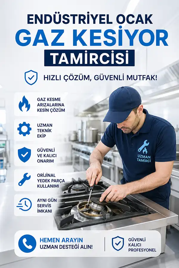 Endüstriyel Ocak Gaz Kesiyor Tamircisi