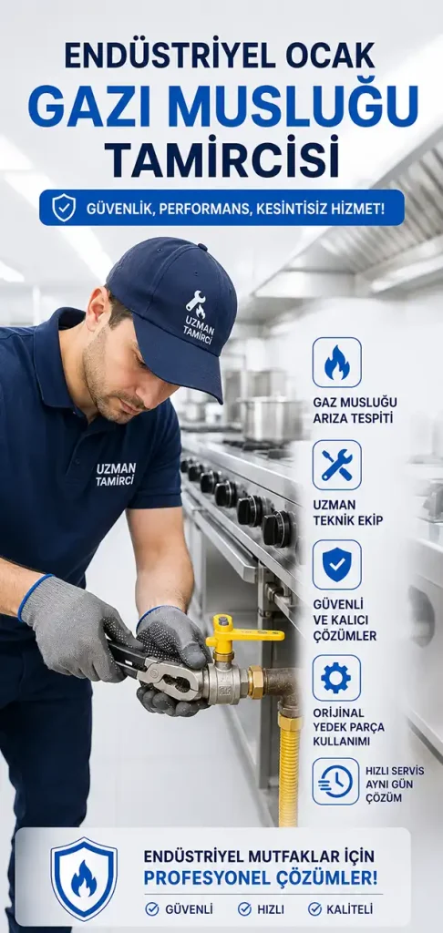 Endüstriyel Ocak Gazı Musluğu Tamircisi